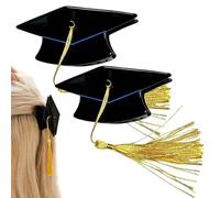 Clip per Capelli,con Spilli da Cappello di Laurea con Nappe Gialle | Spilloni per Capelli per Feste di Laurea | per Donne Studentesse Ragazze Cerimonie Feste Viaggi Servizi Fotografici Giochi di