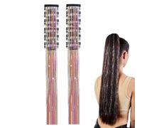 Clip per Capelli con Tinsel - 12 Pezzi Tinsel Lucenti - Extension Capelli Lucenti,Per Donne Ragazze Festa Party Cosplay Festival Compleanno Vacanza Incontro Quotidiano