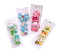 Clip per capelli da bambina, clip per capelli da 20 pezzi, panno morbido non slip simpatico per ragazze per bambini, bambino, ragazze, colore casuale