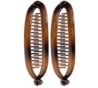 Clip per capelli di banana, doppia clip di banana - Acconciature eleganti | Set di 2 in stile, impugnatura e non slitta per tutte le trame dei capelli