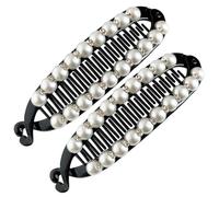 Clip per capelli di banana per donne, clip per capelli banana | Doppia banana clip barrettes arther clincher Combs | 2x per lo styling non slip forti per stili spessi, sottili e ricci