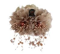 Clip per capelli di fiori, clip per capelli per donne, Pins di artigli di fiori non slip perle nappe gemme caumpin, Copricapo della sposa, taglio per capelli di fiori finti per donne