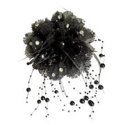 Clip per capelli di fiori per donne, clip per capelli di fiori artificiale | Pin da artigli di fiori di bocciolo con baritta non slittata con nappe di perle,per capelli per copri per copri per le pins
