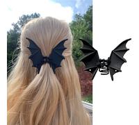 Clip per capelli di Halloween per donne pipistrello fermagli per capelli nero opaco pipistrelli morsetto per capelli clip in metallo clip per capelli antiscivolo fermagli per capelli gotici accessori