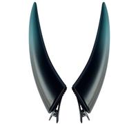 Clip per capelli di Horns Gothic Devil - Accessori per cosplay ABS leggeri | Propti di costumi di Halloween | Horns clip-on per capelli, parrucche e abiti | Rosso, blu, viola per peli, costume da diav