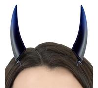 Clip per capelli di Horns Gothic Devil - Accessori per cosplay ABS leggeri | Propti di costumi di Halloween | Horns clip-on per capelli, parrucche e abiti | Rosso, blu, viola per peli, costume da diav