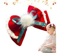 Clip per capelli di Natale, ciotole per capelli, clip per capelli, clip per capelli rossi, accessori per capelli di Natale, clip per capelli per bambini