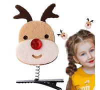 Clip per capelli di Natale | Comodo copricapo leggero e unico fermaglio natalizio accessorio per capelli divertente per riunioni, feste, eventi, festival
