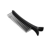 Clip per capelli di sezionamento, non slip handle Salon Setioning Clips with Comb, Professional Barbers Equipment for Efficient Coloring, Cutting and Styling, Black Color