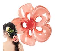 Clip per capelli floreali, artiglio per capelli di fiori | Clip per capelli hawaiane in acrilico | Fermagli per capelli antiscivolo grandi per donne forniture per