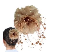 Clip per capelli floreali, clip eleganti con perline e tovaglie | forcine per capelli non scivolano con gioielli, da sposa e donne, clip per acconciature, falsi