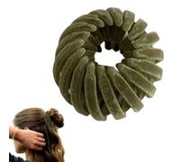 Clip per capelli - Hair Claw | Accessori per capelli | Magic Hair Clips, Strumenti per lo styling dei capelli, Tre Rows of Teeth Styling for Making Ponytail, Bun Bird Nest Velvet Magic Hair Clip per