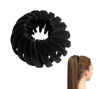 Clip per capelli - Hair Claw | Accessori per capelli | Magic Hair Clips, Strumenti per lo styling dei capelli, Tre Rows of Teeth Styling for Making Ponytail, Bun Bird Nest Velvet Magic Hair Clip per