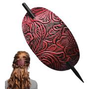 Clip Per Capelli In Pelle - Barretta Per Capelli Fatti A Mano | Tracelli Per Capelli In Fronta In Pelle In Pelle | Pinni Per Capelli In Pelle E Per Capelli | Barretta Per Capelli Con Bastone, Bar