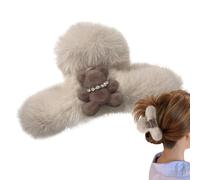 Clip per capelli in peluche | Orso peluche - Clip per capelli riutilizzabili - Grandi mollette per capelli per amici, ragazze, famiglia, donne