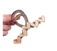 Clip per capelli in poliacrilato con accento moderno a forma di cuore per donne spesse o sottili per uso quotidiano Clip di sontuosità per le donne