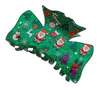 Clip per capelli natalizi a forma di artigli, grandi fermagli per acconciature con forte tenuta, per capelli per donne e ragazze per le vacanze, per la famiglia, gli amici, le