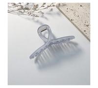 Clip per capelli oversize da 13 cm, design semplice a croce, per acconciature sul retro della testa, eleganti clip per capelli in tinta unita per donne, accessori per capelli grandi (13 cm blu opaco)
