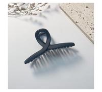 Clip per capelli oversize da 13 cm, design semplice a croce, per acconciature sul retro della testa, eleganti clip per capelli in tinta unita per donne, grandi accessori per capelli (E13 cm, nero
