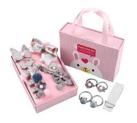 Clip per capelli per bambini piccoli, clip per capelli per ragazze - Clip per capelli ,Set di 18 eleganti forcine da principessa, una piccola testa di casco per balletto scolastico