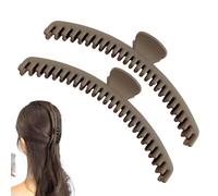 Clip per capelli per donne, tieni la clip clip per capelli | 2 Carra PETTABILE PORTATIBILI con capelli piccoli | Foregne di banana senza scorrimento, grandi barretas, spille sottili, AGA