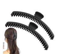Clip per capelli per donne, tieni la clip di scissione dei capelli, 2 PLIMS PORTE PORTE PACK CHECHRY - Pins per capelli a banana, barre di grandi dimensioni, spille sottili di panino, annuncio forte