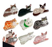 Clip per capelli per gatti, adorabili di gatti artiglio PVC per capelli divertenti per capelli barrette per capelli Animali Accessori per capelli divertenti per donne e ragazze (Calico Cat)