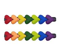 Clip per capelli per ragazze calde Arcobaleno Colore Cuore Forcina Parola Clip per capelli per frangia Coda di cavallo Forcine per adolescenti Forcine per capelli per donna Accessori per capelli in