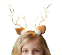 Clip per capelli renna Copricapo Natalizio con LED a Corna di Cervo | Costume e Copricapo da Travestimento per Donne Ragazze Adulti Adolescenti Natale Cosplay Party Vacanze Compleanno