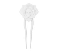 Clip per capelli rosa bianca - Stick per per capelli a forma di U gotico per Halloween | Pin per capelli rose | Scheletro Flower Women per acconciature decorative per le vacanze Via