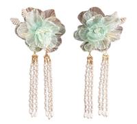 Clip per capelli stile cinese Han Fu tradizionale cinese peonia clip per capelli floreali clip laterale floreale dolce peonia cosplay
