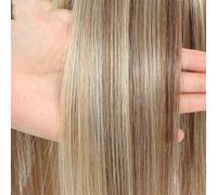 Clip per capelli umani da donna in colore naturale per diradamento dei capelli, sistema di estensione del volume di un pezzo