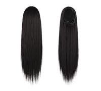 Clip per capelli veri e propri per la salute e la coda di cavallo, capelli lisci 24 26 pollici per la cura del corpo delle ragazze (20 pollici)