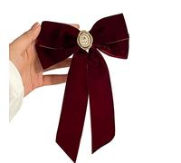 Clip per capelli vintage con fiocco in velluto a forma di fiocco per capelli di scadenza per le donne lunghi capelli corti delicato clip di pino per le donne
