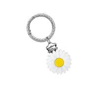 Clip per cappello a forma di fiore in silicone alla moda, sicura per uso esterno, multiuso, per borsa, portachiavi, decorazione per viaggi essenziali da viaggio, bianco, Taglia unica