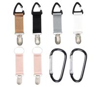 Clip Per Cappello Da 4 Pezzi E Clip Per Borsa Da 2 Pezzi, Dotati Di 2 Moschettoni, Clip Portatili, Clip Per Cappello Anti-Smarrimento, Clip Multiuso, Accessori Per Borsa