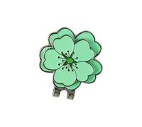 Clip per cappello da golf marcatore a forma di fiore in lega di zinco accessorio portatile per individuare la palla e gioielli alla moda in lega di zinco clip da golf, Misura unica, come descritto
