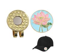 Clip per cappello da golf, pennarello magnetico per cappello - motivo floreale magnetico accessori per corsi di gioco, lezioni di gioco, istruzioni per i membri del club partecipazione ai