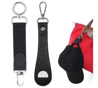 Clip per cappello da viaggio, clip per cappello da viaggio sulla borsa, clip per cappello da spiaggia, clip multifunzionale per cappello a becco d'anatra 2 pezzi, nero