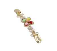 Clip Per Cardigan 2 pezzi di perle a forma di farfalla, bottoni a corona, fermagli for maglioni, scialle, camicetta, fibbie in metallo, colletto flessibile for cardigan e borse(Color-03)