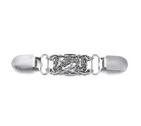 Clip Per Cardigan 2 pezzi fermagli for maglioni e scialli retrò, spille for abbigliamento, decorazione con strass floreali, fibbia di collegamento for cardigan(Color-20)