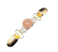 Clip Per Cardigan 2 pz Bellissimo Cardigan Clip for Le Donne Maglione Scialle Sciarpa Clip Mini Cintura di Cristallo for Il Vestito Camicetta Chiusura Lapse for giacche(Flower)