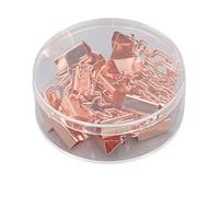 Clip per Carta in Metallo Rosa Gold, 15 Pezzi, Fermezza Elevata e Resistenza, Clip per Ufficio e Scuola - Chiusura Salda, Design Carino, Adatti per Documenti e Fatture (Forma di fiore)