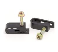 - Clip per cavi coassiali doppi, gemelli o siamesi, Cat6, clip per cavi elettrici, clip a vite da 1/2 pollice