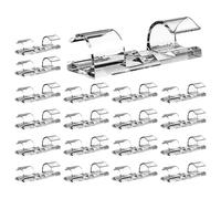 Clip per cavi Colla - 20 piccoli organizzatori di cavi per scrivania e parete | Supporto per cavi trasparenti per caricabatterie, USB e cavo di alimentazione e incollaggio della gestione dei cavi per