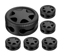 Clip per cavi per l'organizzazione dei cavi, con doppia fessura a forma di effetto, per smartphone, tablet, USB, computer, comodino, studio e