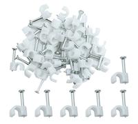 Clip per cavi rotondi da 6 mm, 100 pezzi, assortimento di supporti per cavi