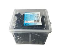 Clip per cavi rotondi neri K-Type Trade Box, 16 mm - 130 pezzi