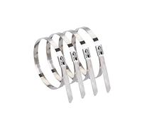 Clip per cavi solari Metallo in alluminio in acciaio inox SS. Le cravatta del cavo solare fa le cravatte multiple dei cavi dell'acciaio inossidabile(400 pieces)