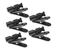 Clip per Cavo Auricolare 5 Pezzi Nero Abs PC per Cavi | Performance e Discorsi, Uso Pratico, Fissaggio del Cavo Auricolare, Confezione da 5